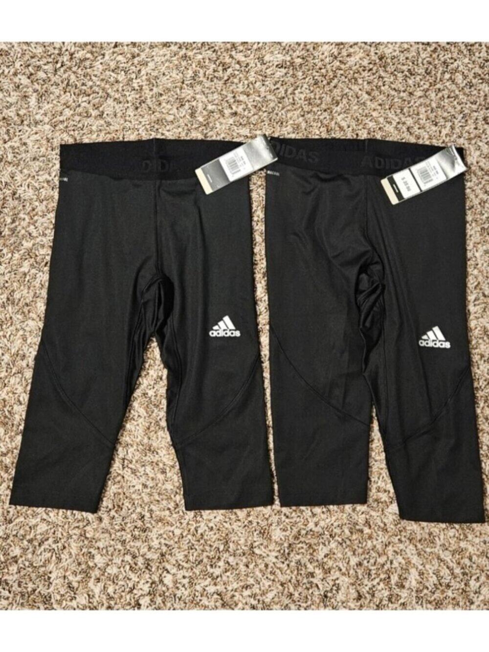 2 New Boys Adidas Leggings Size Small/ 8